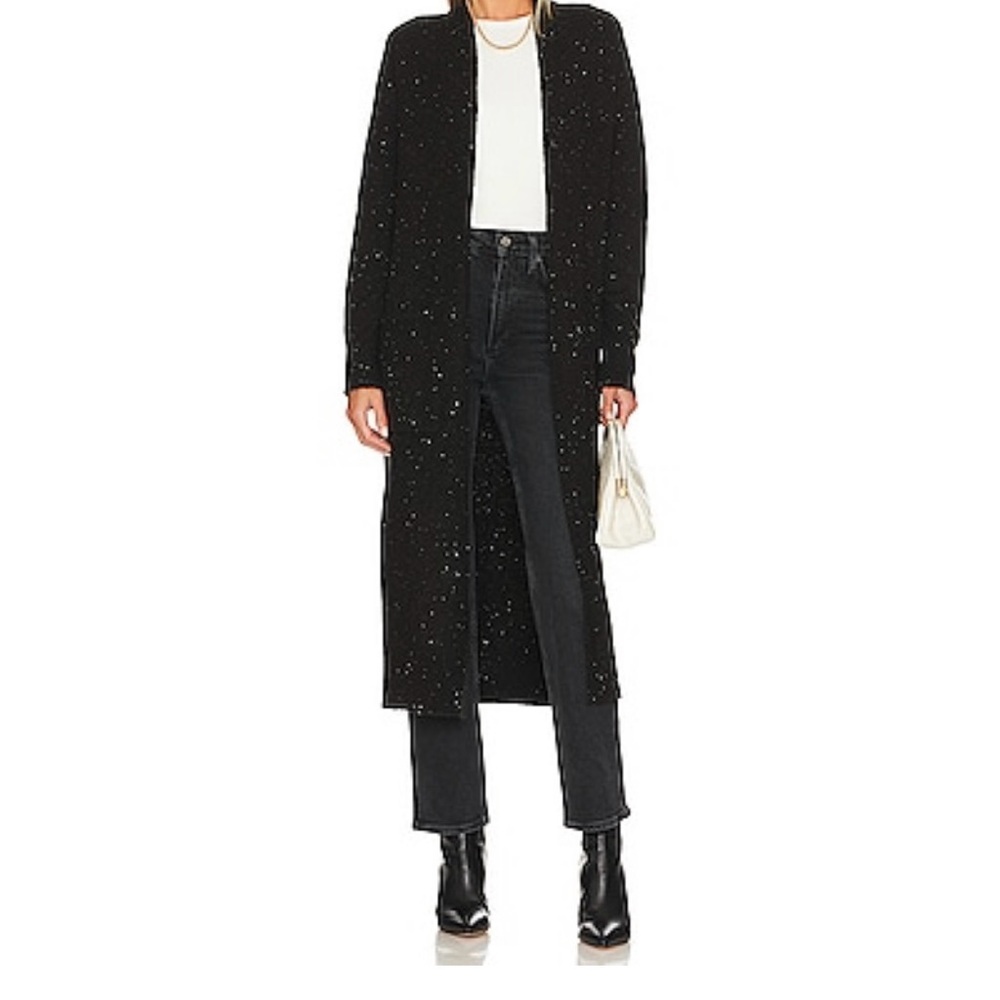 NWT John + Jenn Black Renn Cardigan Duster